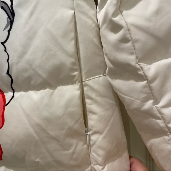 YALU Unisex Alternative Goth Goose Down Hooded Ski Snowboarding Puffer Coat - Picture 7 of 14